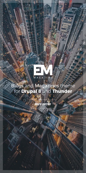 Blogs and Magazines theme for Drupal 8 and Thunder