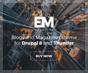 Blogs and Magazines theme for Drupal 8 and Thunder